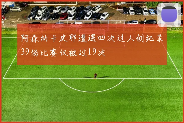 阿森纳卡皮耶遭遇四次过人创纪录39场比赛仅被过19次