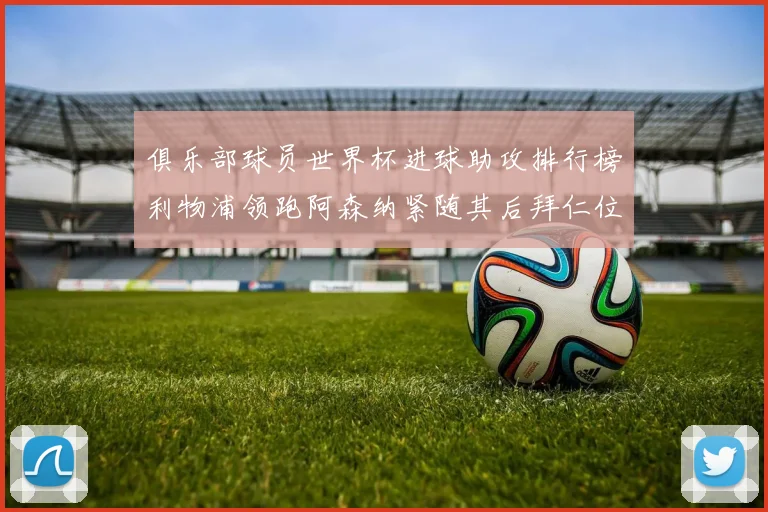 俱乐部球员世界杯进球助攻排行榜利物浦领跑阿森纳紧随其后拜仁位列第三